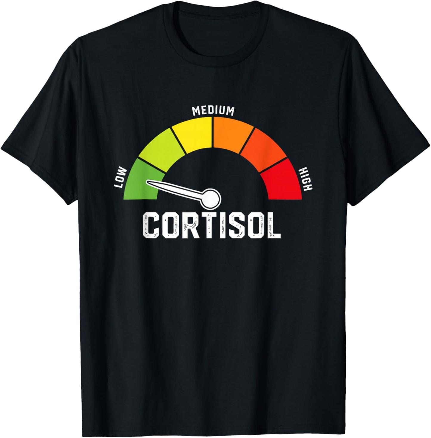 Low Cortisol Levels Meme T-Shirt - T-Shirt | Black
