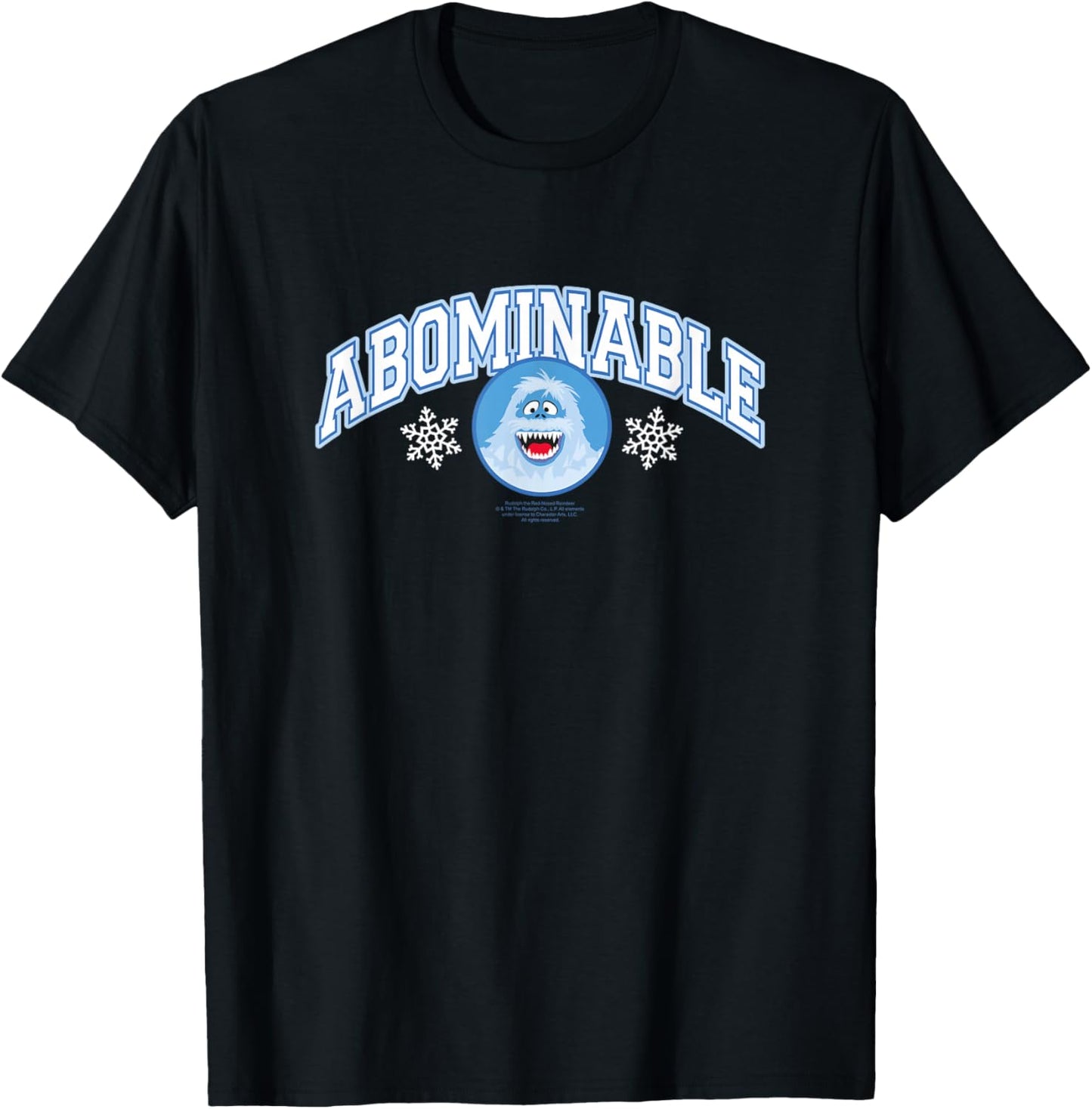 Rudolph Bumble The Abominable Snowmonster Retro Christmas T-Shirt - T-Shirt | Black
