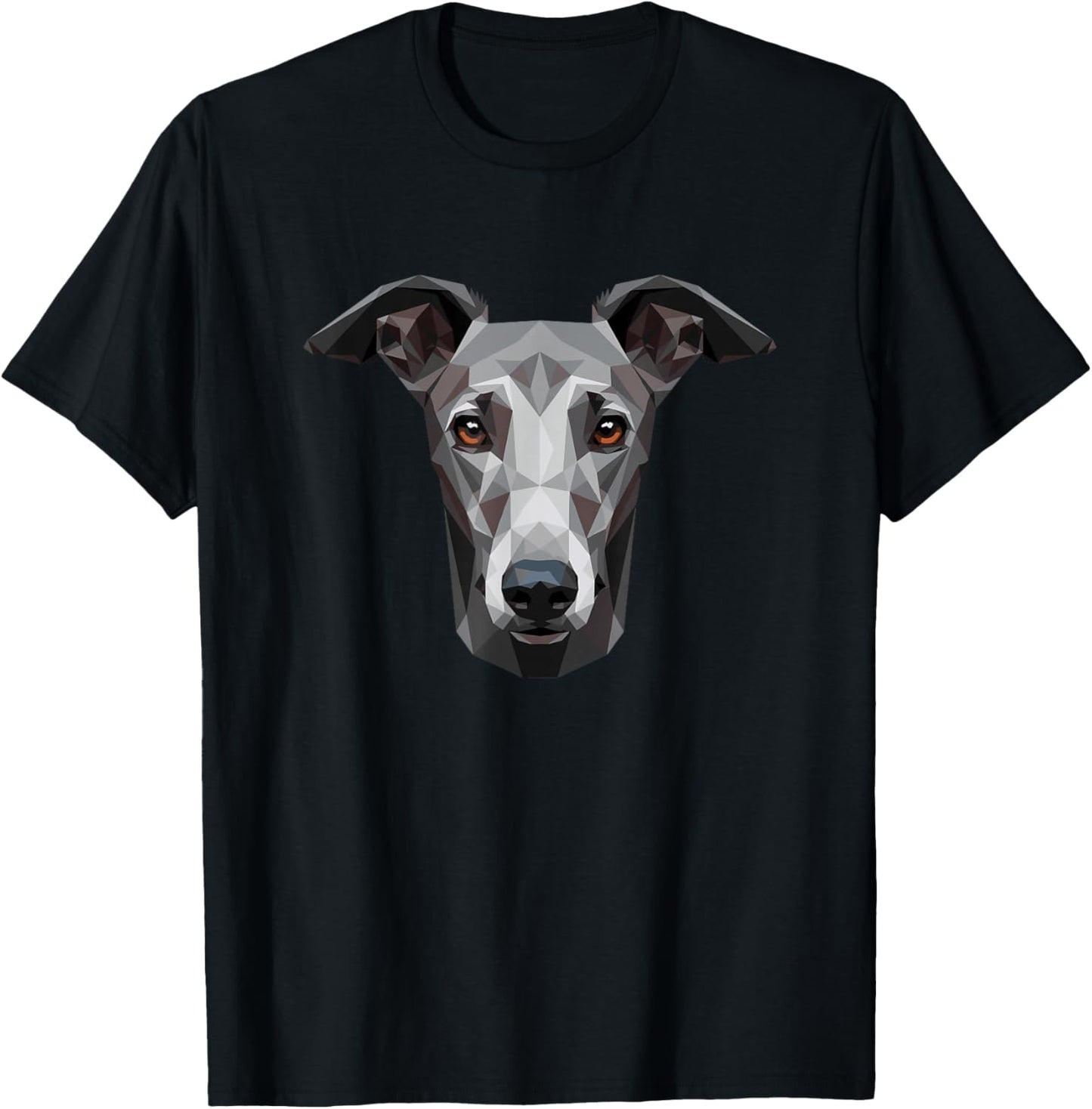 Greyhound Dog Art Design Love Sighthound Greyhounds T-Shirt - T-Shirt | Black