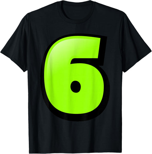 6 Number Six Seven 67 Gen Alpha Slang T Funny Meme Matching T-Shirt - T-Shirt | Black