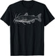 Catfish Illustration Fishing Fisher T-Shirt - T-Shirt | Black