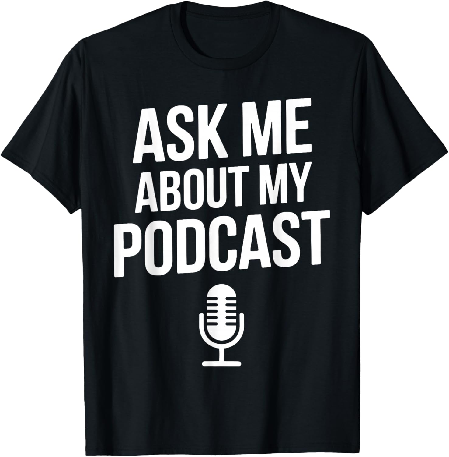 Best Podcast Art Women Podcasting Podcaster Podcast T-Shirt - T-Shirt | Black