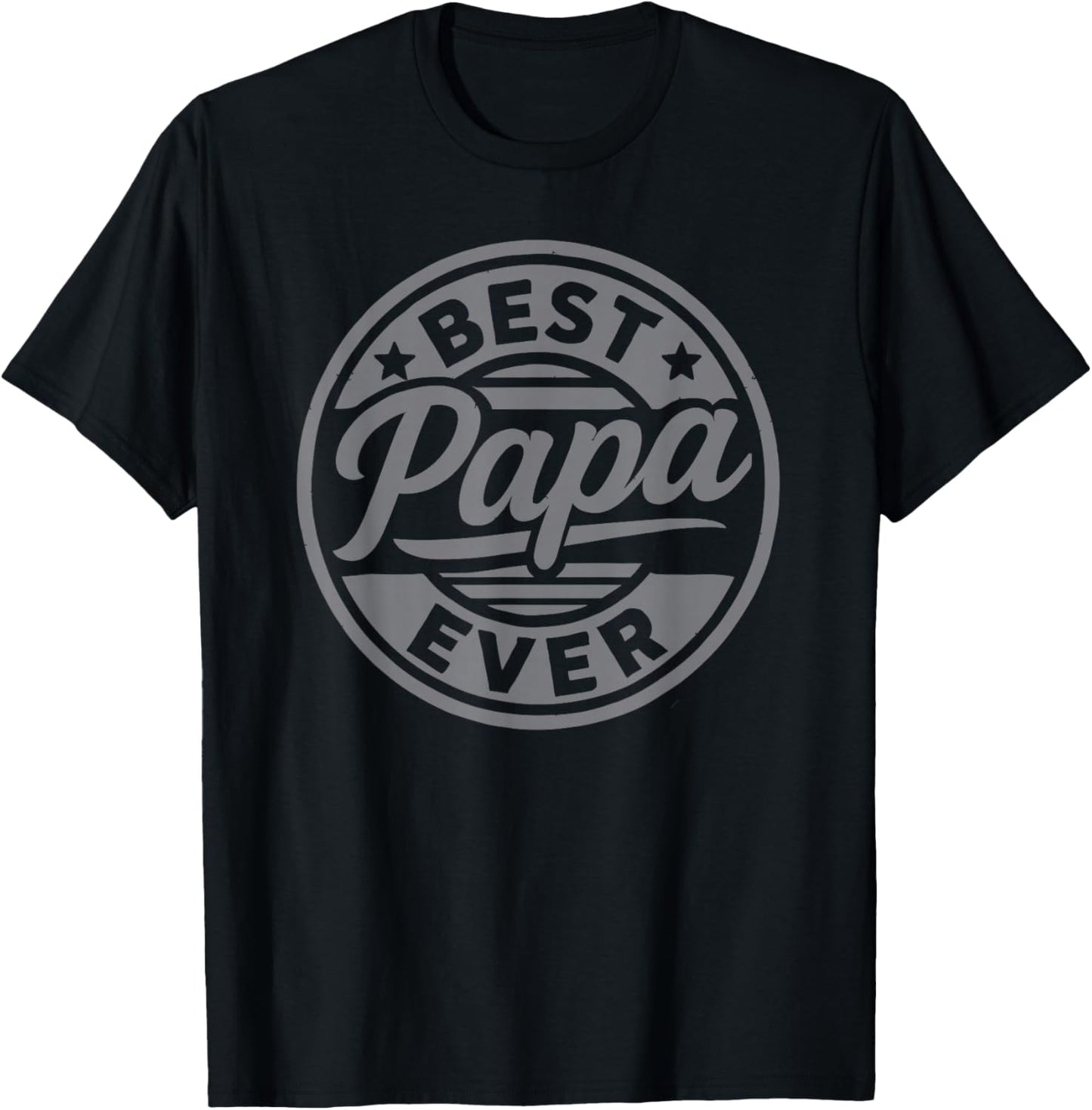 Funny Papa Art for Grandpa from Grandkids Father's Day Papa T-Shirt - T-Shirt | Black