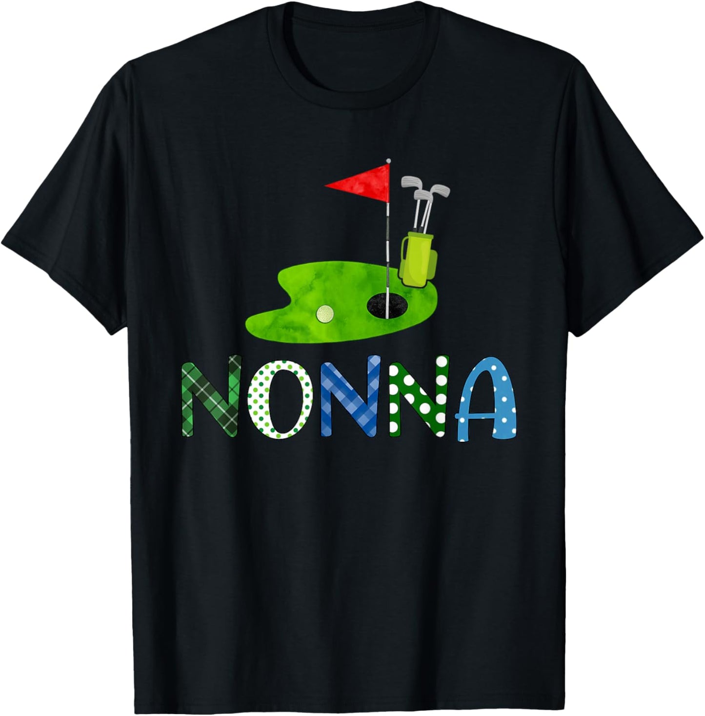 Nonna Golf Sport Matching Family Golf Lover T-Shirt - T-Shirt | Black