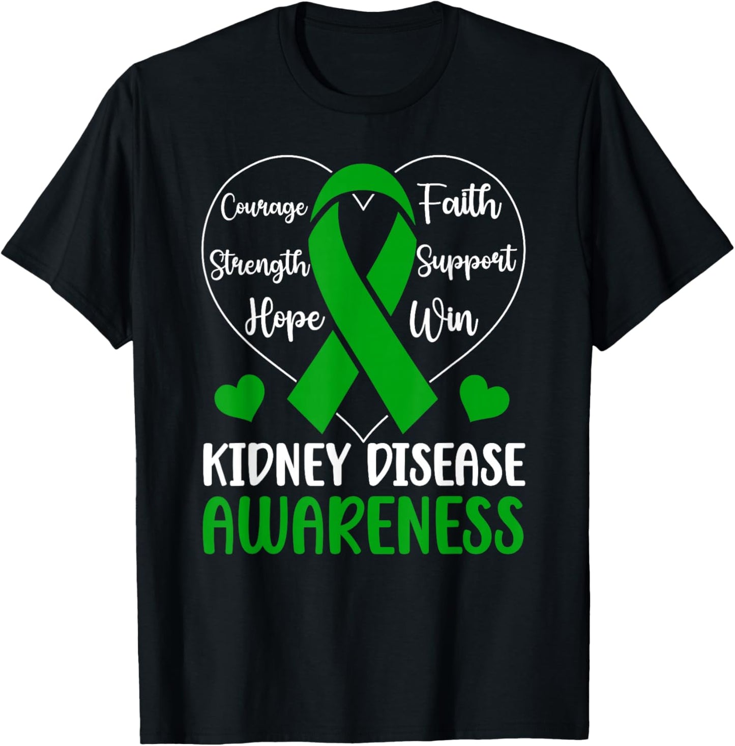 Kidney Disease Awareness Month Kidney Disease Warrior T-Shirt - T-Shirt | Black