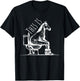 Funny Horse on Toilet Joke Minimal Equestrian Farm T-Shirt - T-Shirt | Black
