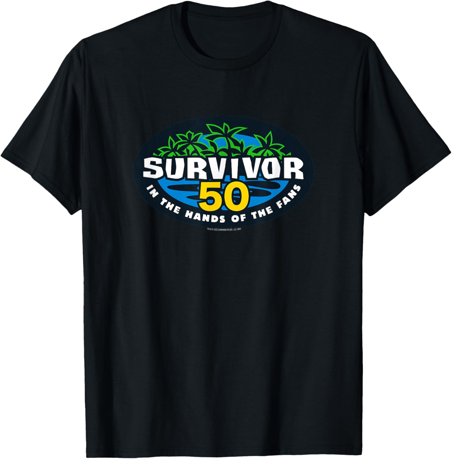 Survivor Season 50 Logo Officially Licensed T-Shirt - T-Shirt | Black