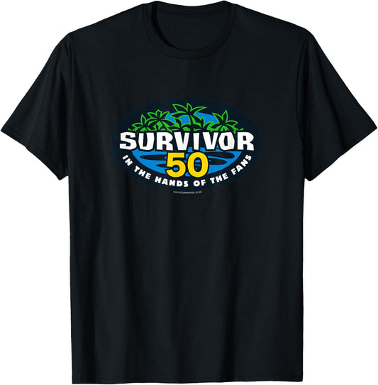 Survivor Season 50 Logo Officially Licensed T-Shirt - T-Shirt | Black