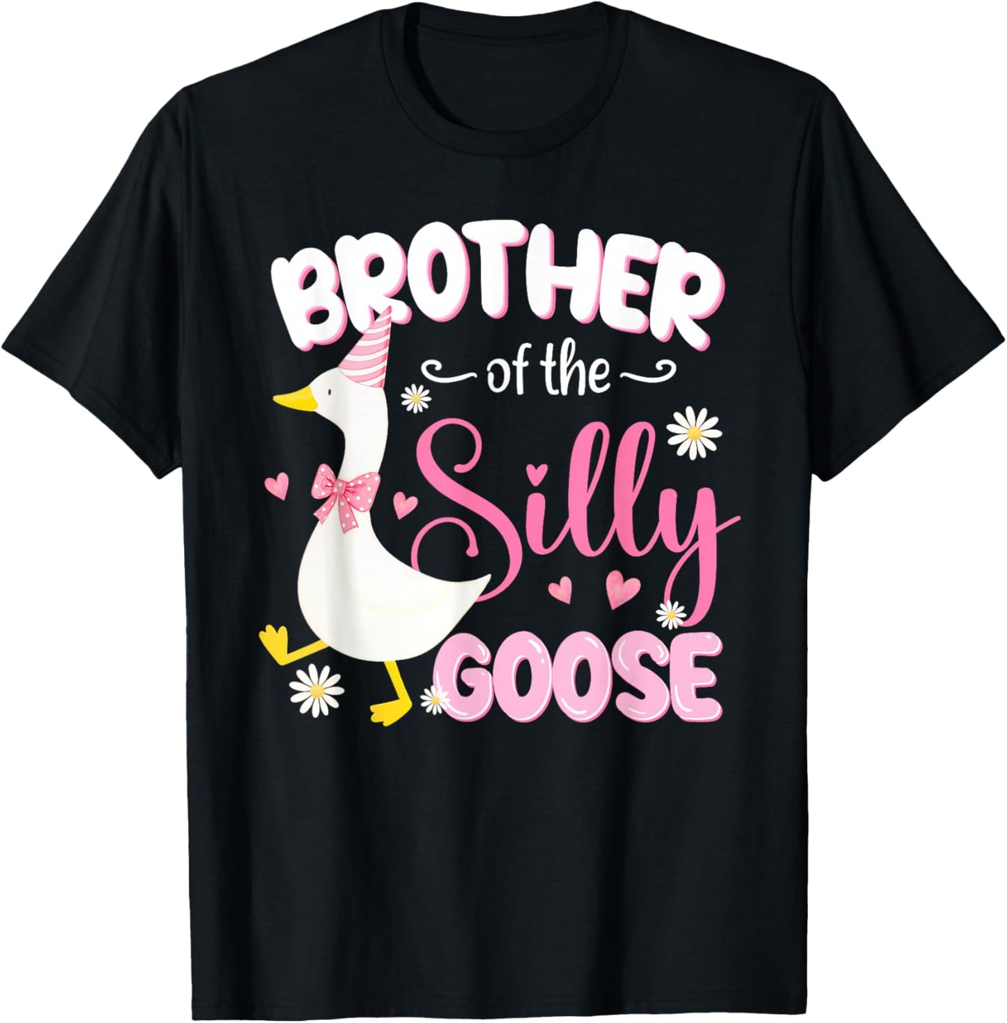 Silly Brother Goose 1st Birthday Family Matching Party T-Shirt - T-Shirt | Black