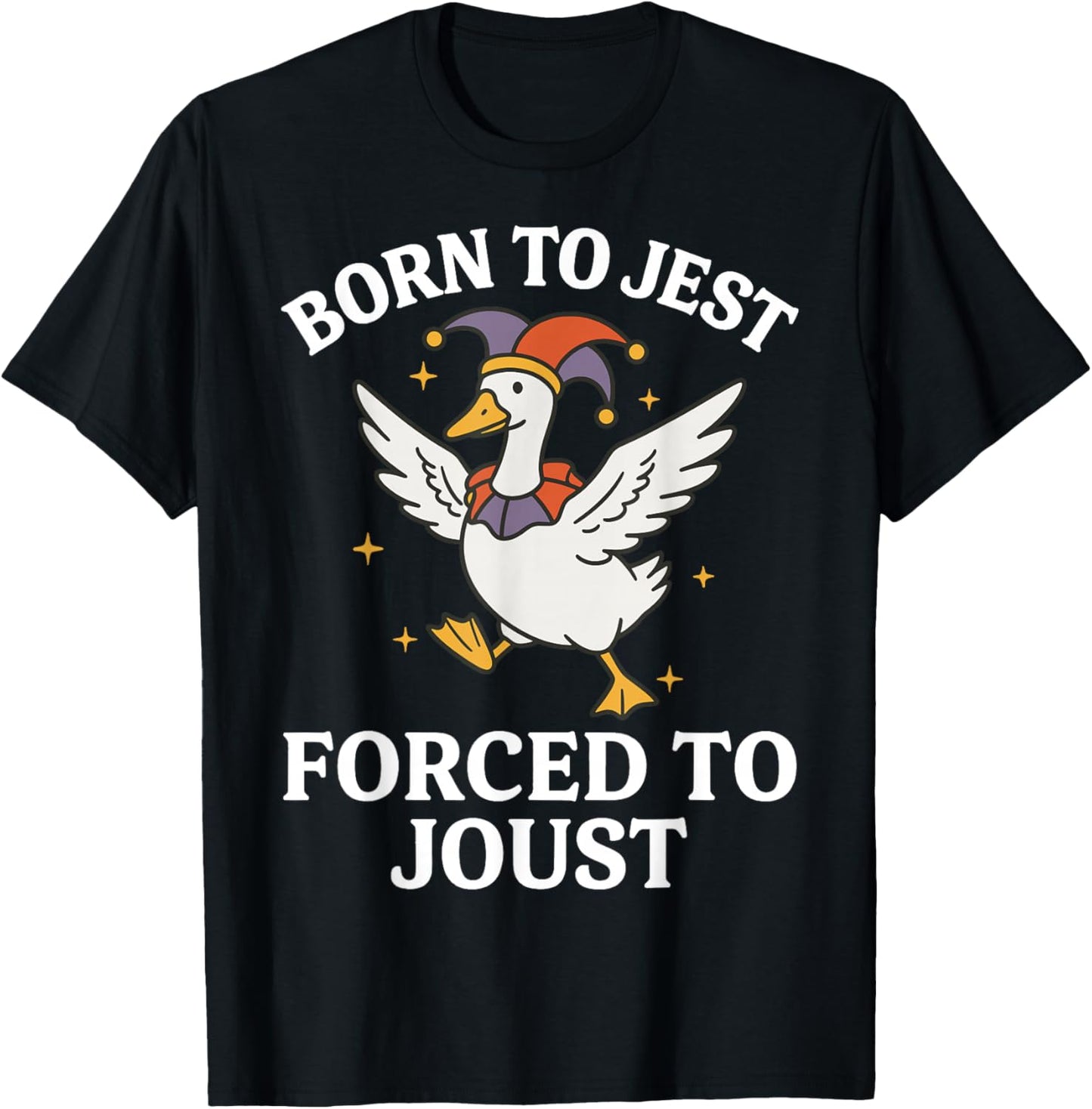 Born to Jest Forced to Joust T-Shirt - T-Shirt | Black