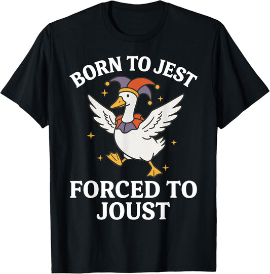 Born to Jest Forced to Joust T-Shirt - T-Shirt | Black