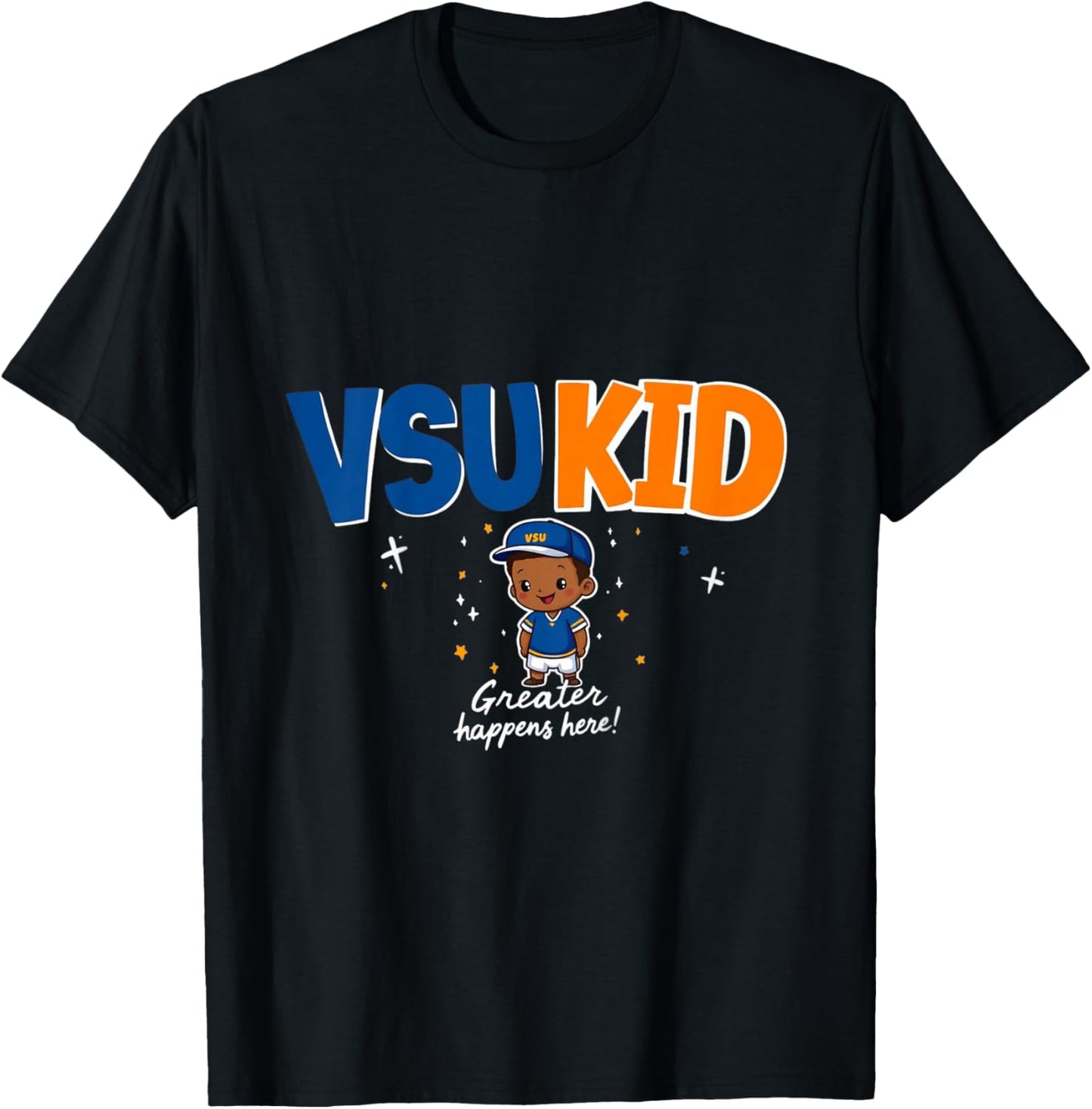 Kids VSU Kid Greater Happens Here HBCU 1882 T-Shirt - T-Shirt | Black