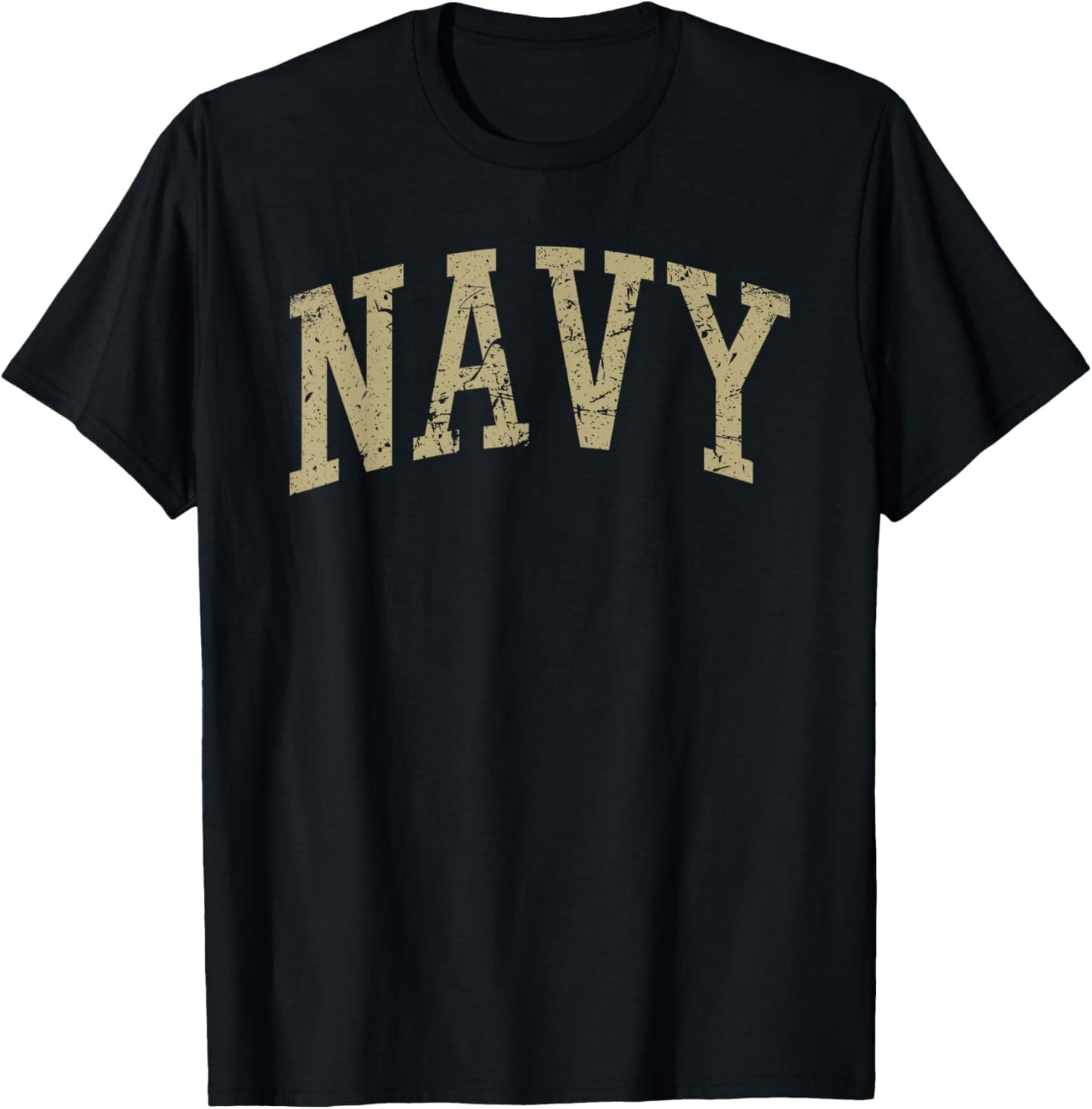 Navy - Throwback Design - Vintage Worn Classic T-Shirt - T-Shirt | Black