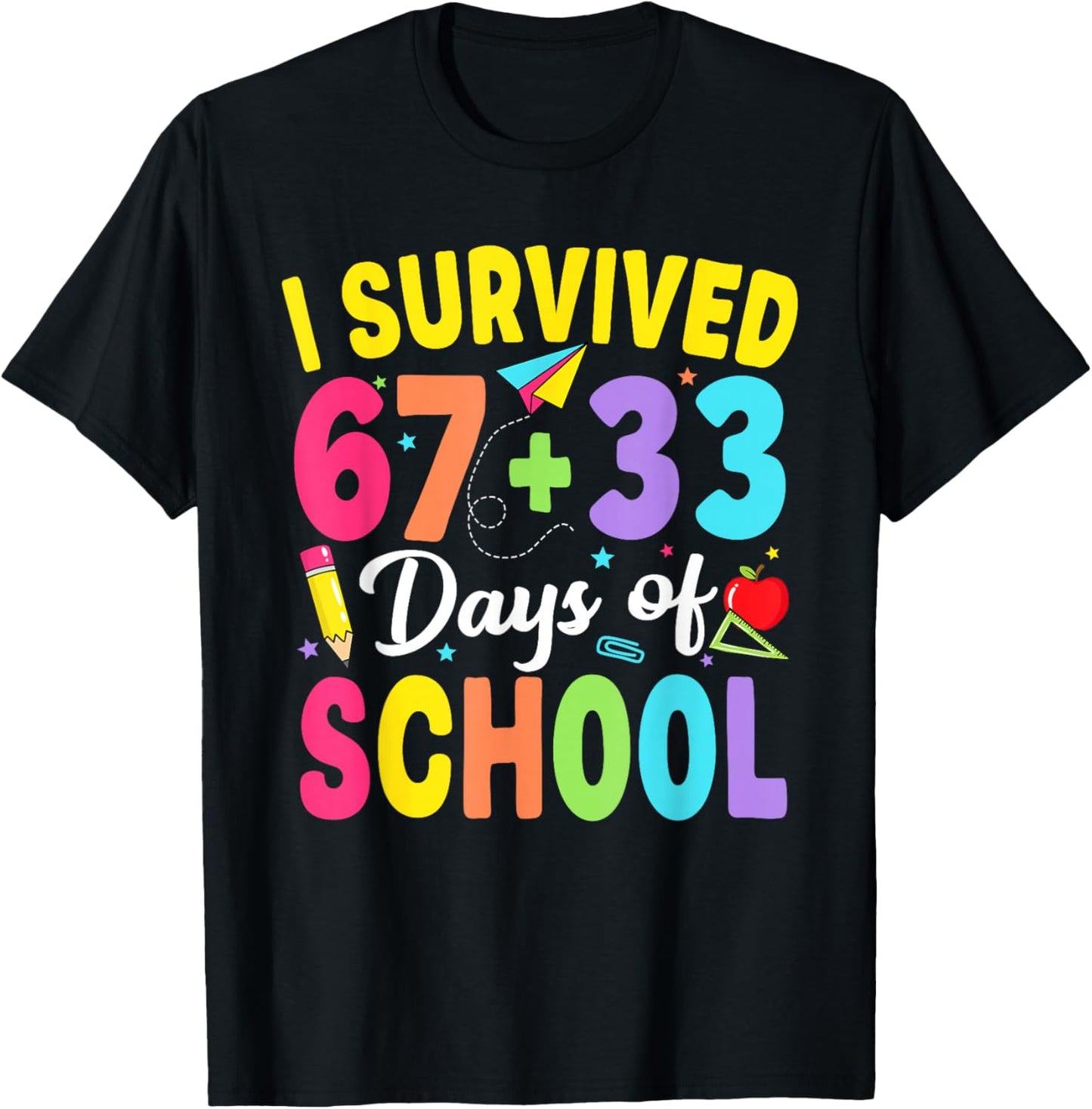 for Teacher Kids 100th Day T-Shirt - T-Shirt | Black