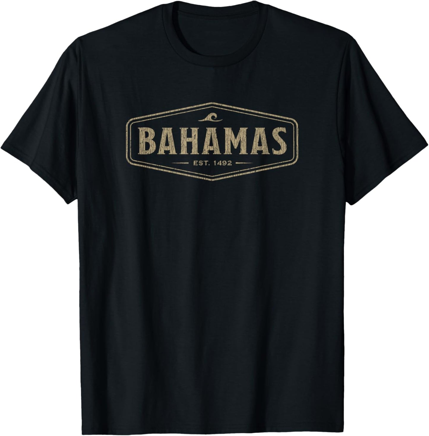 Vintage Bahamas Preppy Retro Throwback Souvenir T-Shirt - T-Shirt | Black
