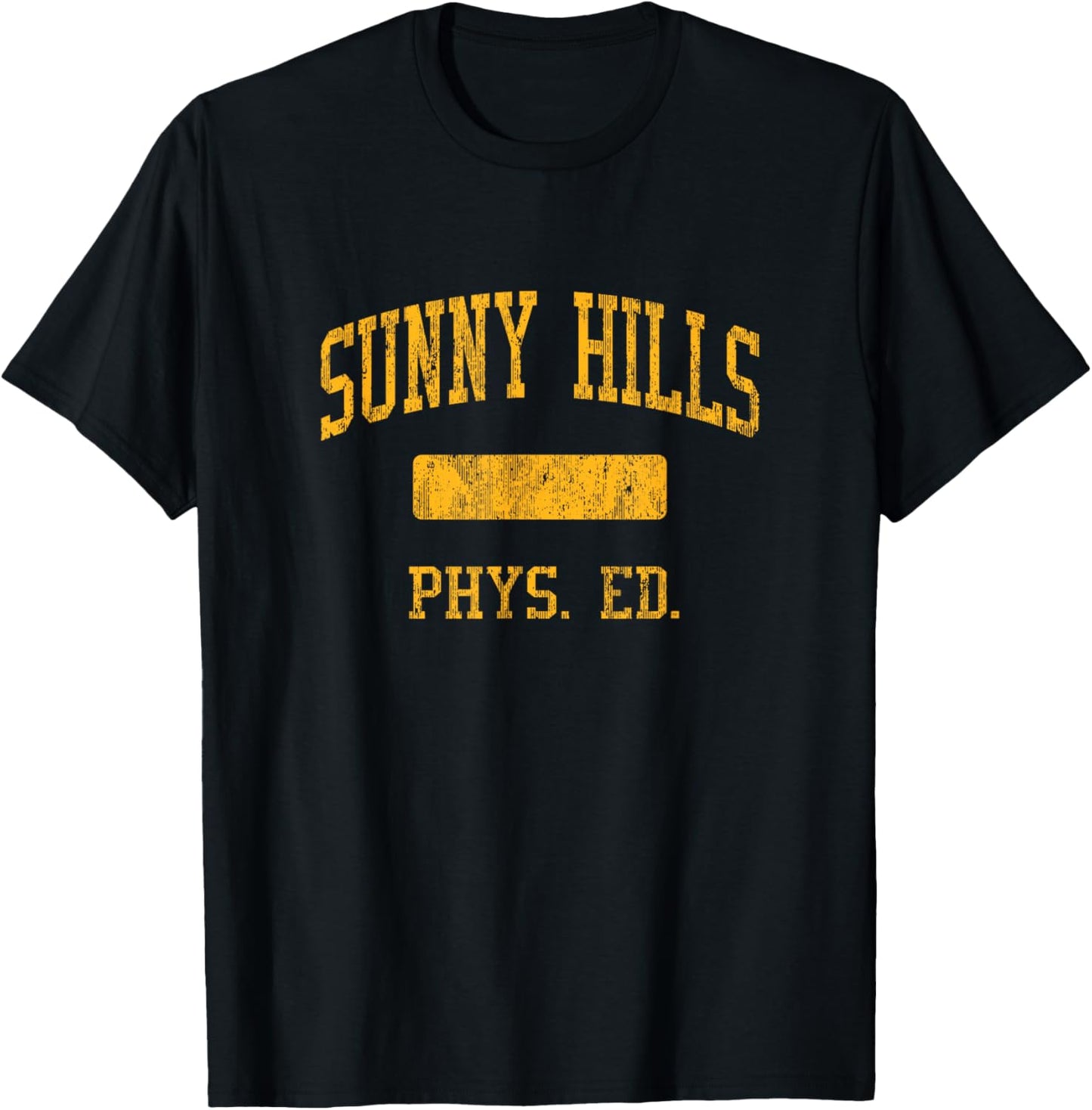 Sunny Hills High School HS Fullerton CA PHYS Ed T-Shirt - T-Shirt | Black
