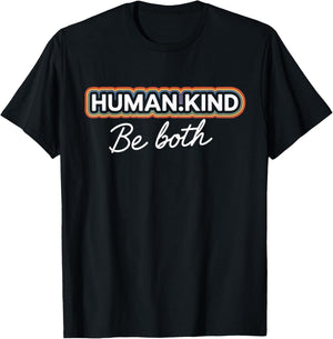 Gay Pride Month Human Kind Ally Rainbow LGBTQ T-Shirt - T-Shirt | Black