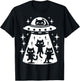 Cat UFO Abduction Funny Kitten Kitty Alien Girls Kids Women T-Shirt - T-Shirt | Black