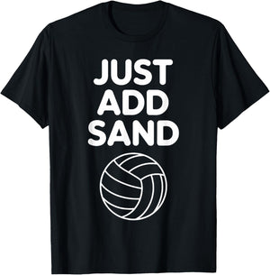 Funny Beach Volleyball Design Women Sand Volleyball T-Shirt - T-Shirt | Black