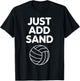 Funny Beach Volleyball Design Women Sand Volleyball T-Shirt - T-Shirt | Black
