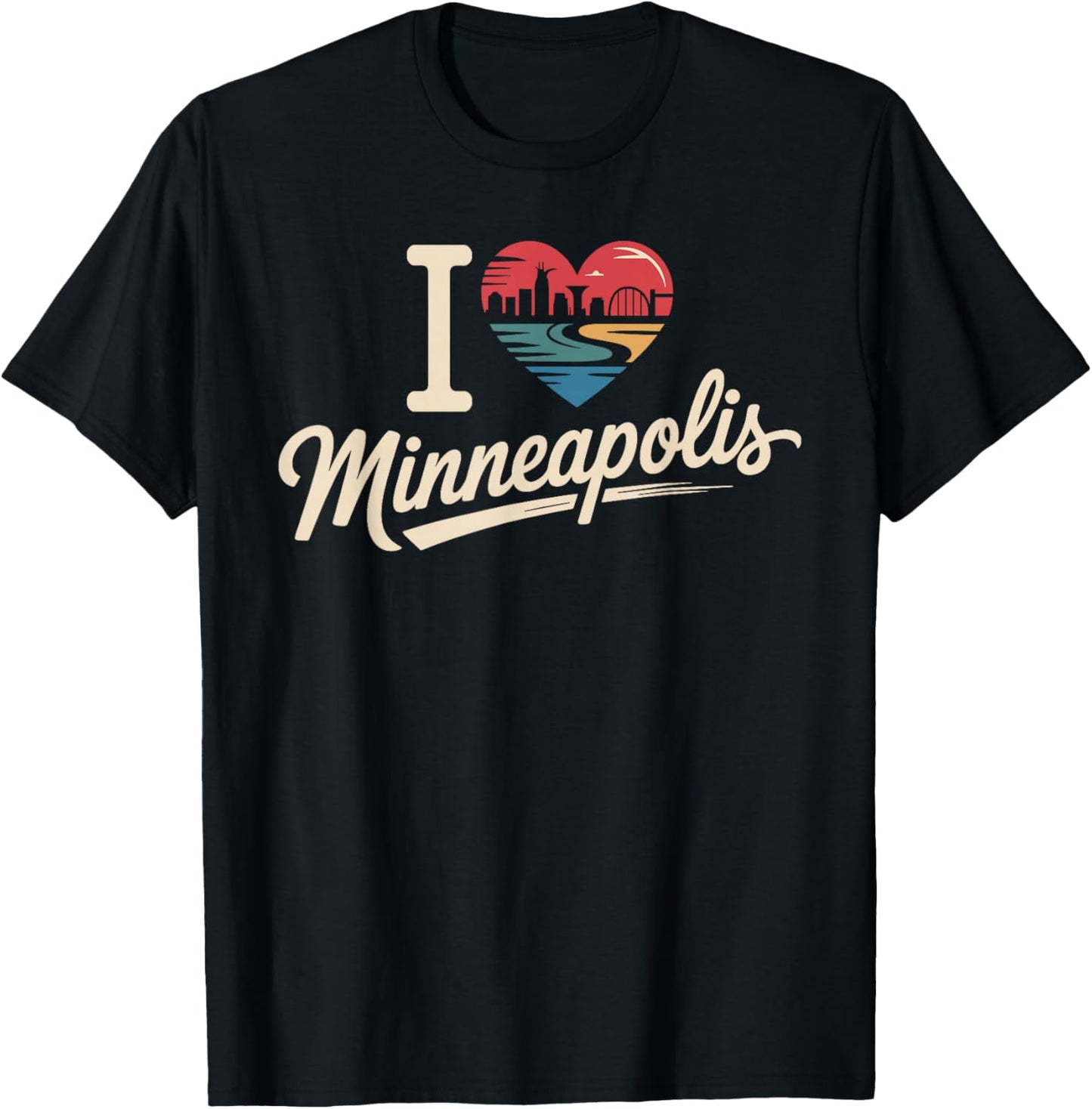 I Love Minneapolis I Heart Minneapolis T-Shirt - T-Shirt | Black