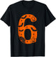 Number 6 Funny Six Seven Meme Halloween T-Shirt - T-Shirt | Black