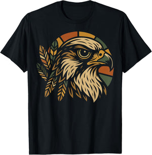 Falconry Enthusiast Peregrine Falcon Ornithology T-Shirt - T-Shirt | Black