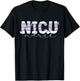 NICU Nurse Baby Blanket Neonatal Intensive Care Unit Nursing T-Shirt - T-Shirt | Black