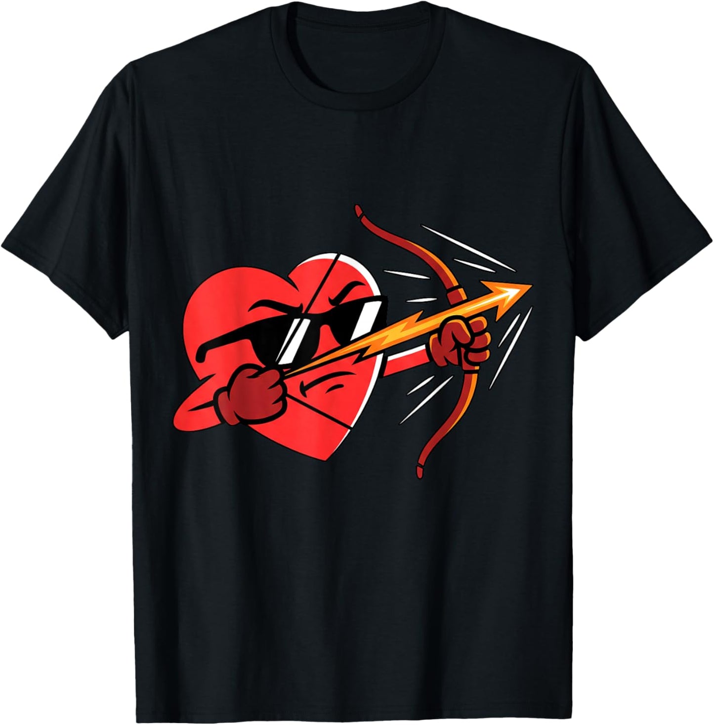 Archery Valentines Day T-Shirt - T-Shirt | Black