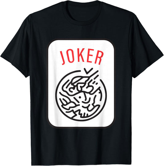 Chinese Mah Jong Joker Tile Mahjong Costume T-Shirt - T-Shirt | Black