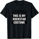 This is My Rockstar Costume Kids Halloween Rockstar Outfit T-Shirt - T-Shirt | Black