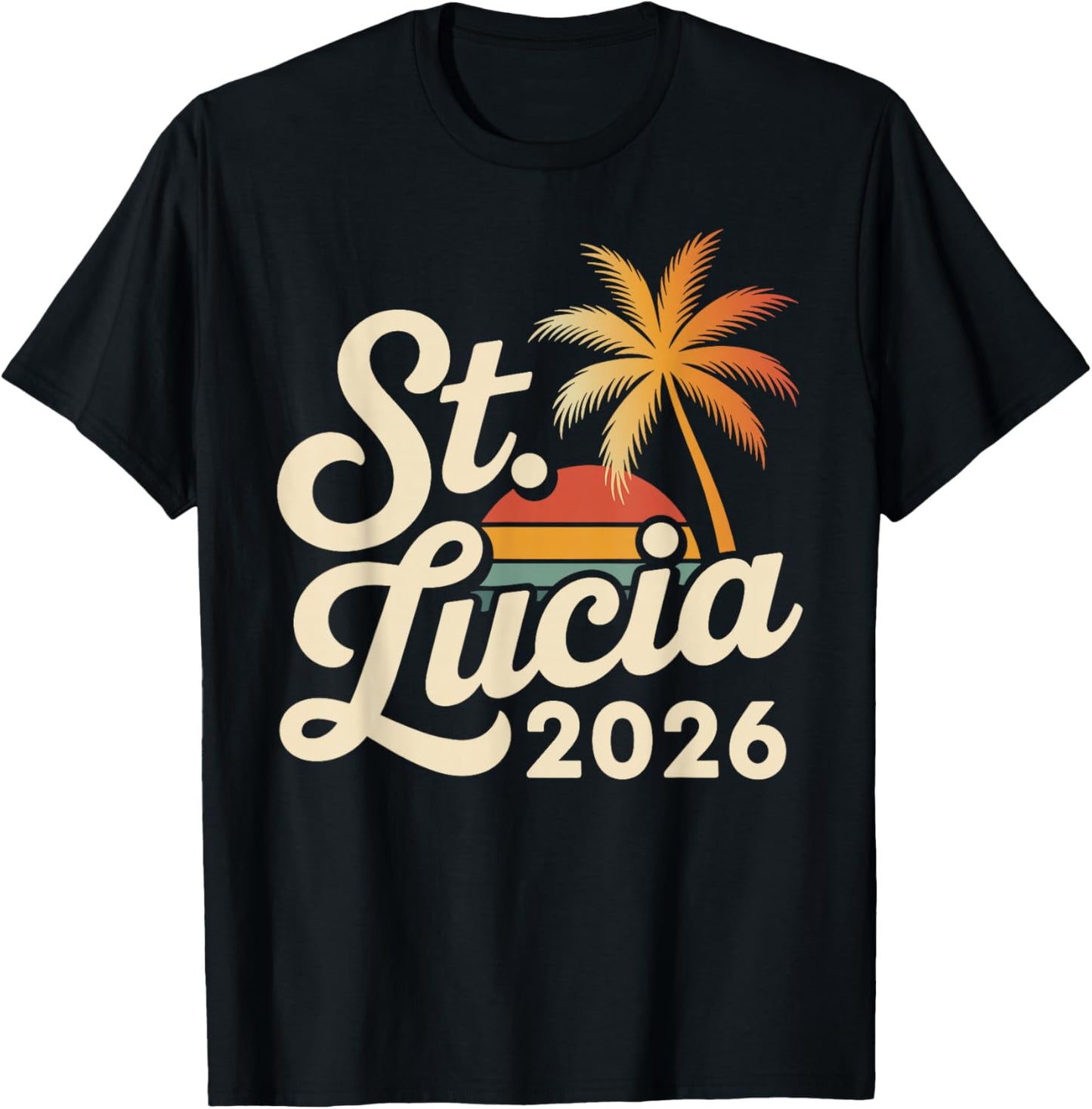 St Lucia 2026 T-Shirt - T-Shirt | Black