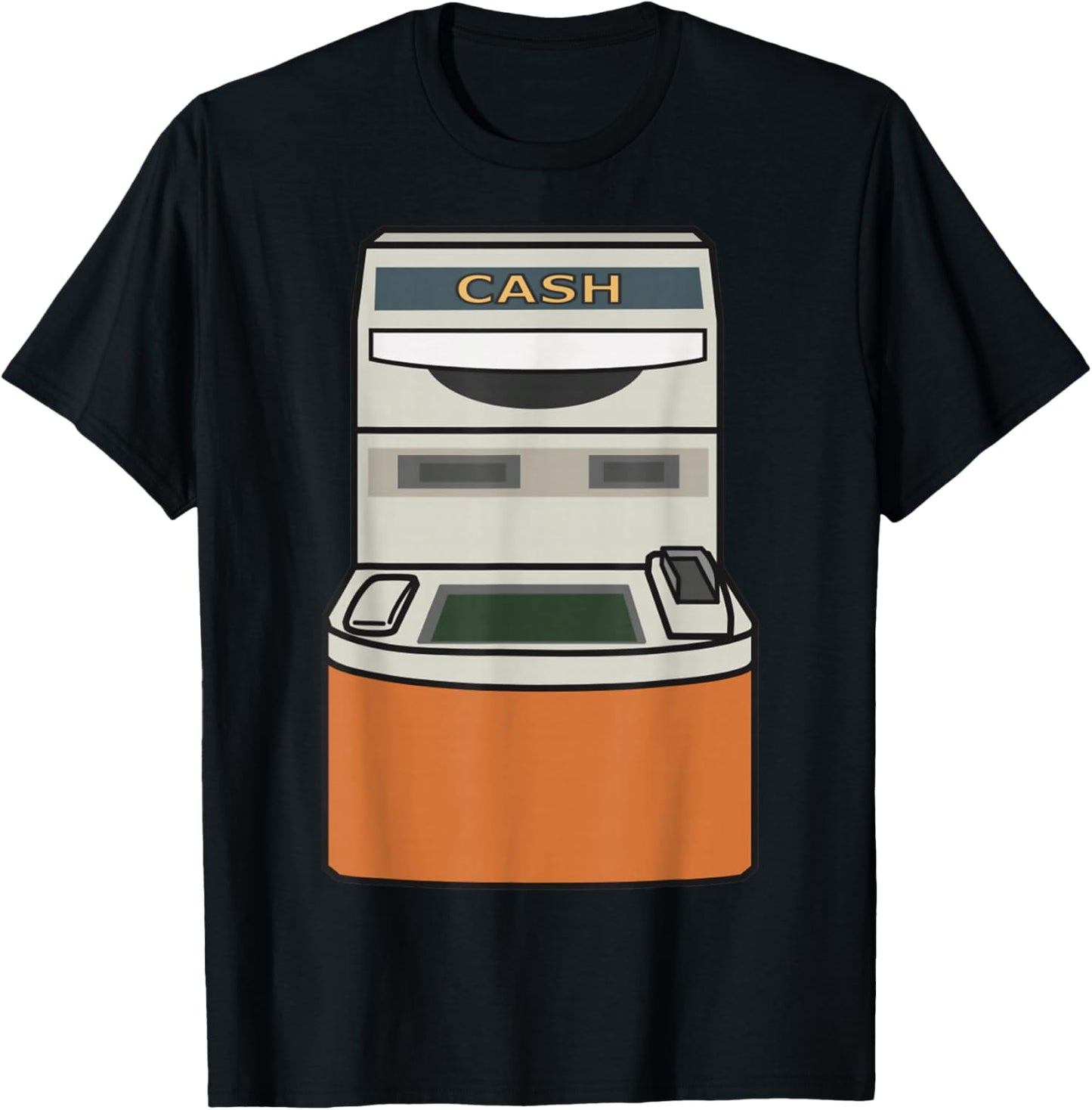 Funny ATM Machine Halloween Costume T-Shirt - T-Shirt | Black