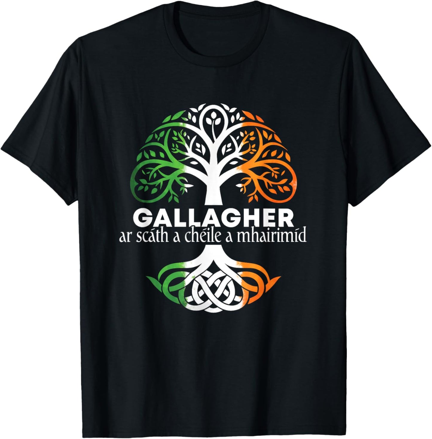 Gallagher Irish Family Name Celtic Irish Roots T-Shirt - T-Shirt | Black