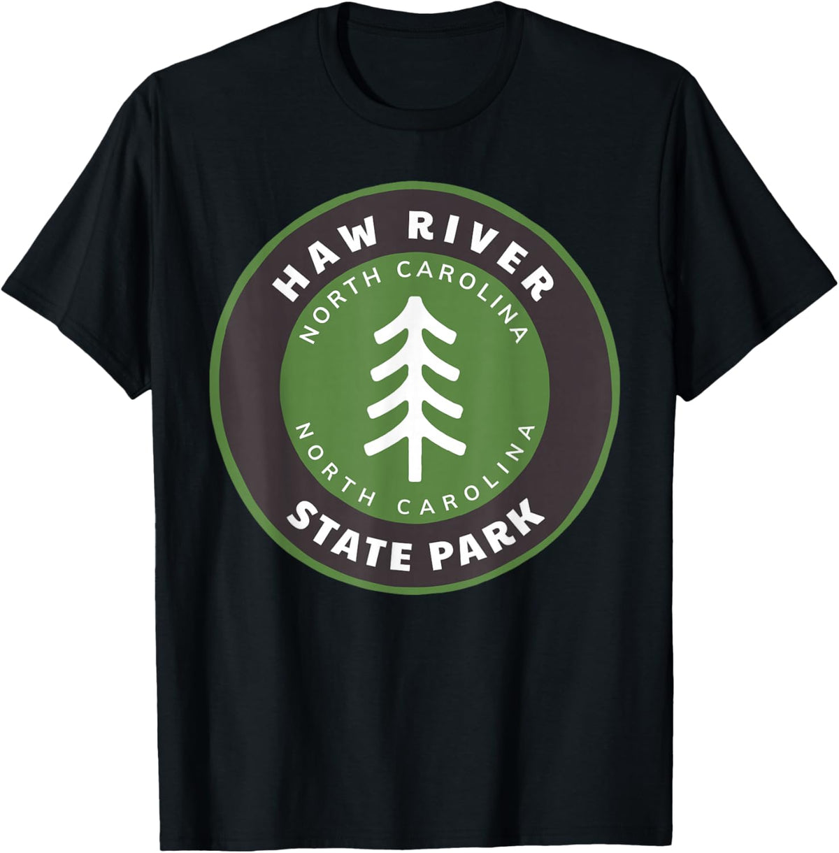 Haw River State Park North Carolina NC Vacation T-Shirt - T-Shirt | Black