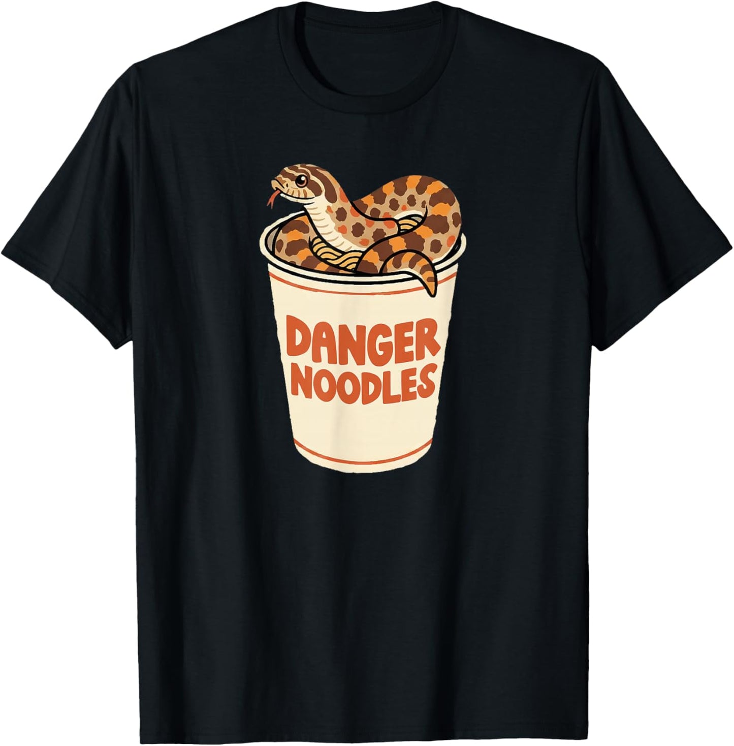 Danger Noodles Hognose Snake Owner Hognose Snake Lover T-Shirt - T-Shirt | Black