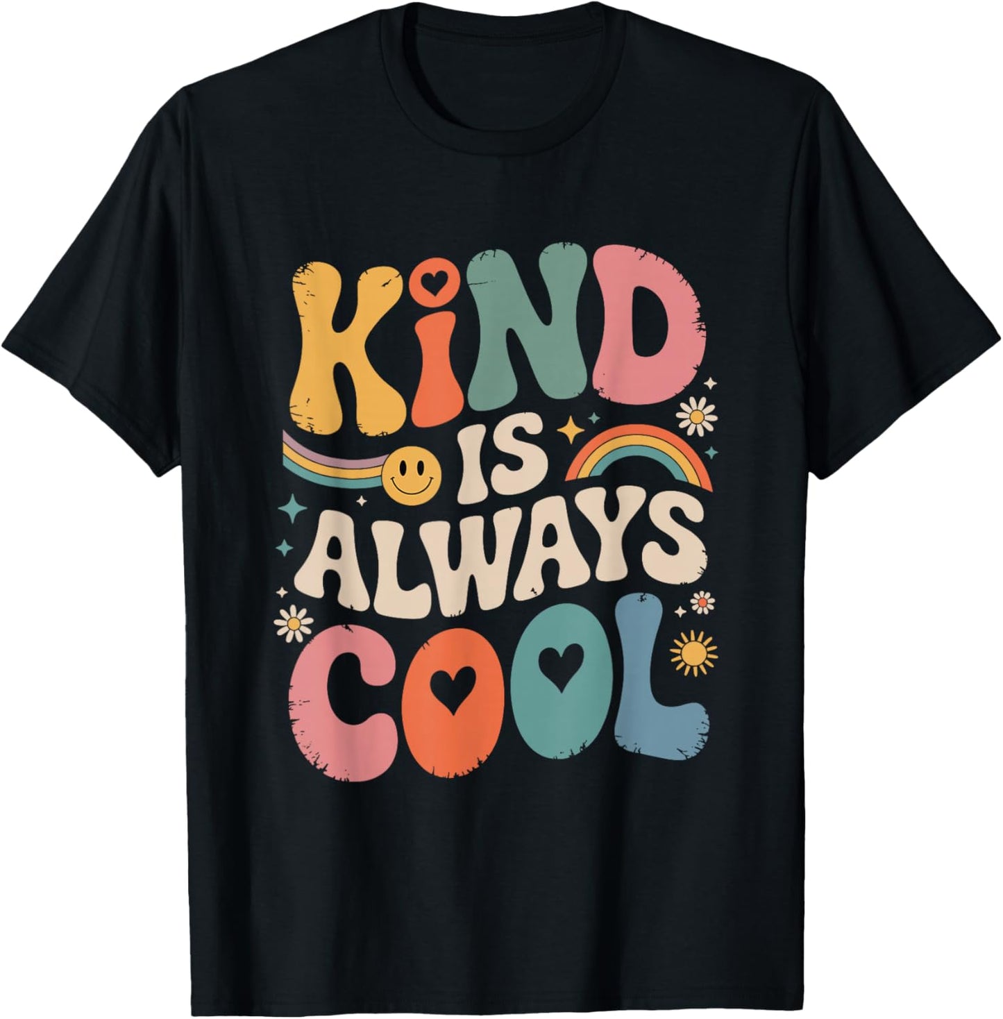 Kind is Always Cool Teacher Graphic Choose Kindness T-Shirt - T-Shirt | Black