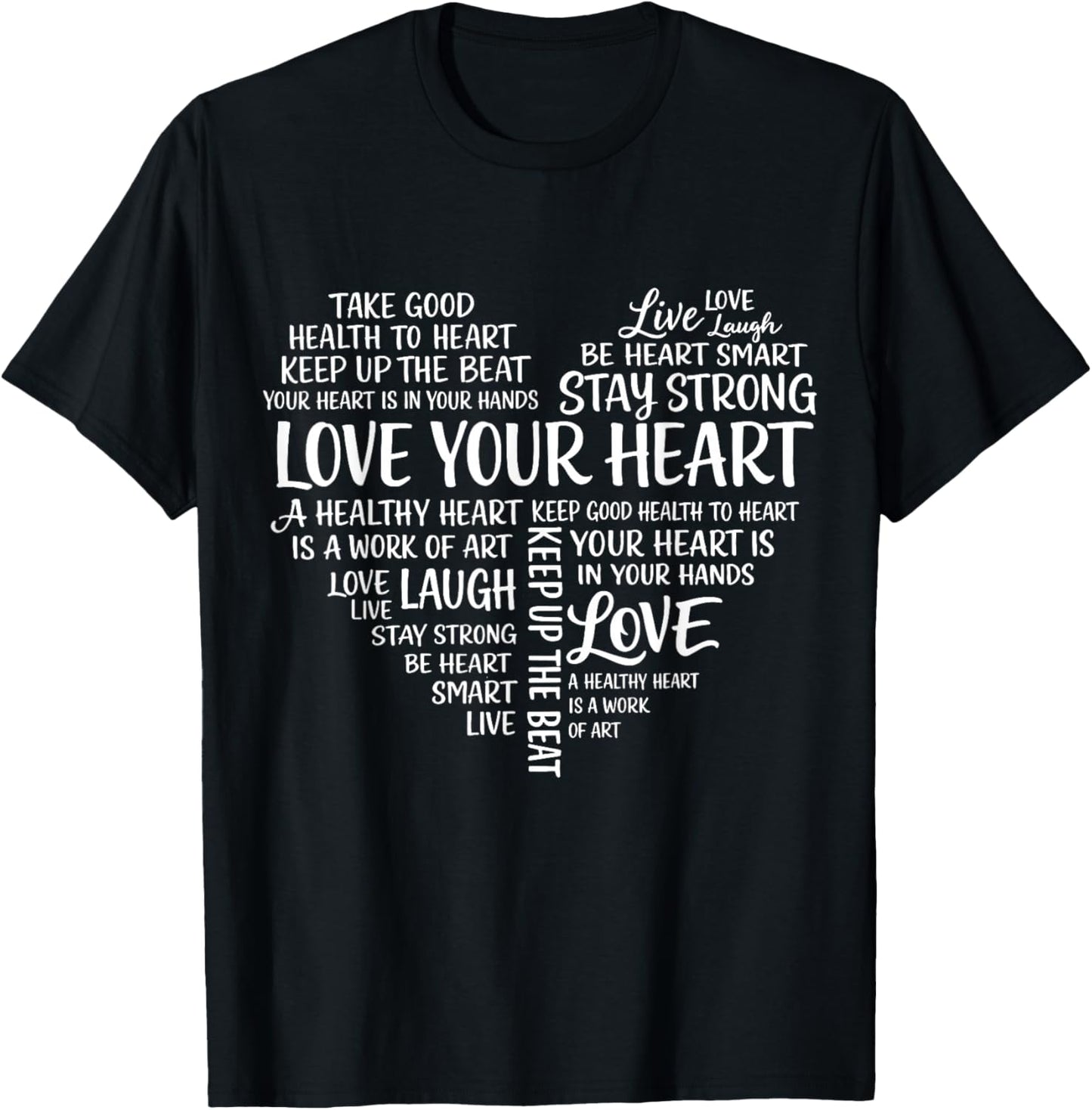 Love Your Heart Health Awarness in February We Wear Red T-Shirt - T-Shirt | Black