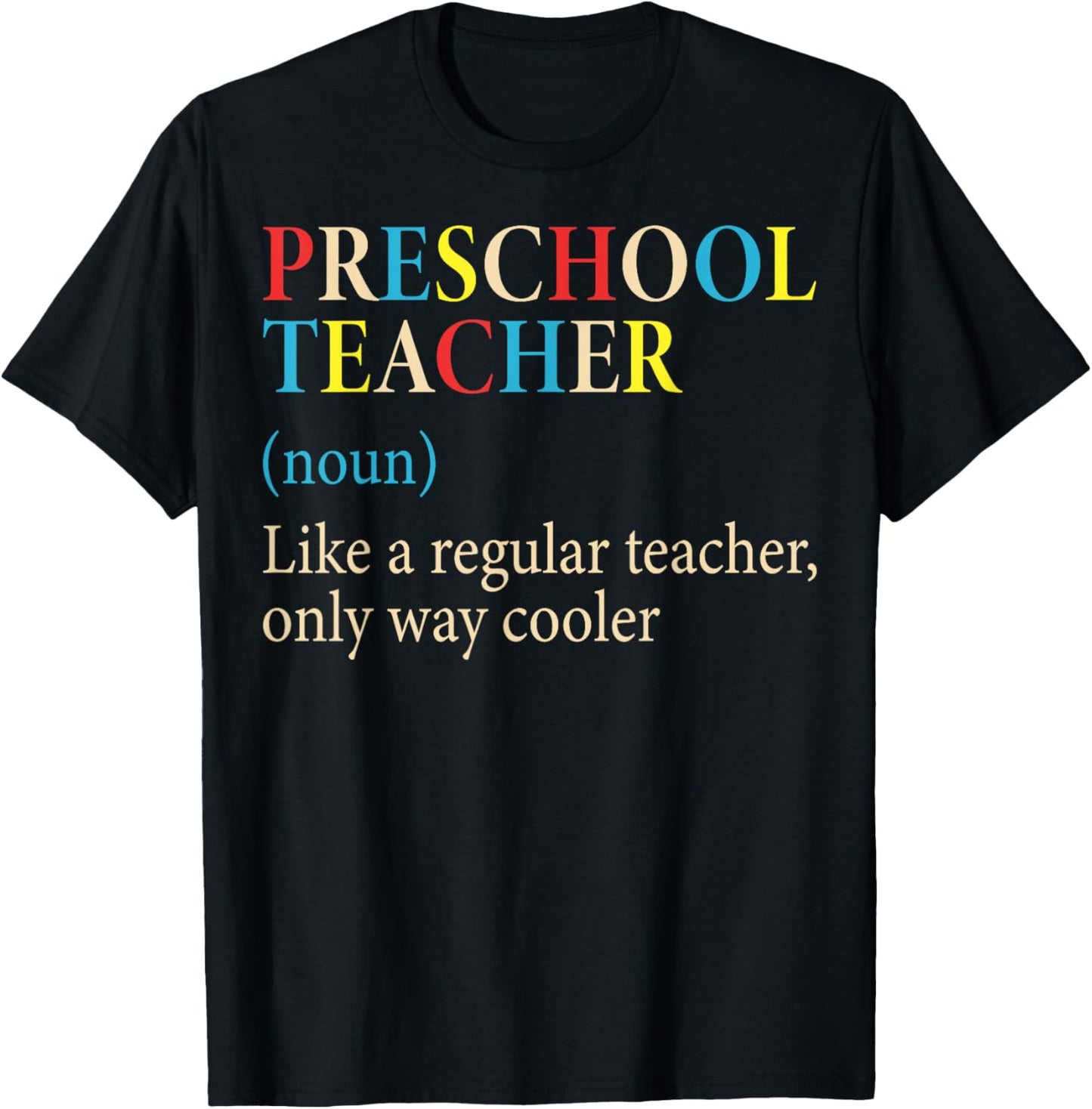 Pre-K Instructor Preschool Teacher Noun T-Shirt - T-Shirt | Black