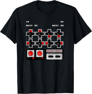 Retro 30 Lives Code Gamer Gear - Classic Cheat Code T-Shirt - T-Shirt | Black