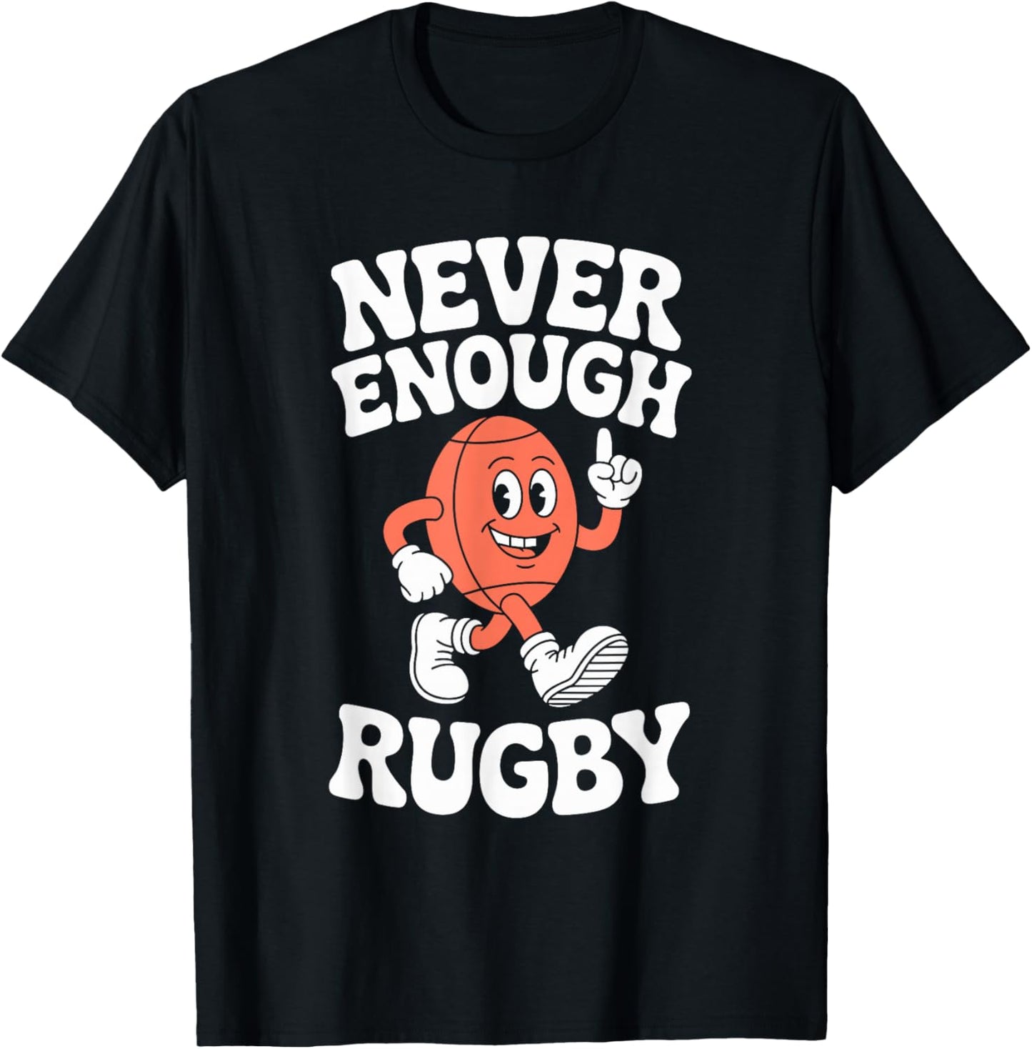 Funny Rugby Retro T-Shirt - T-Shirt | Black