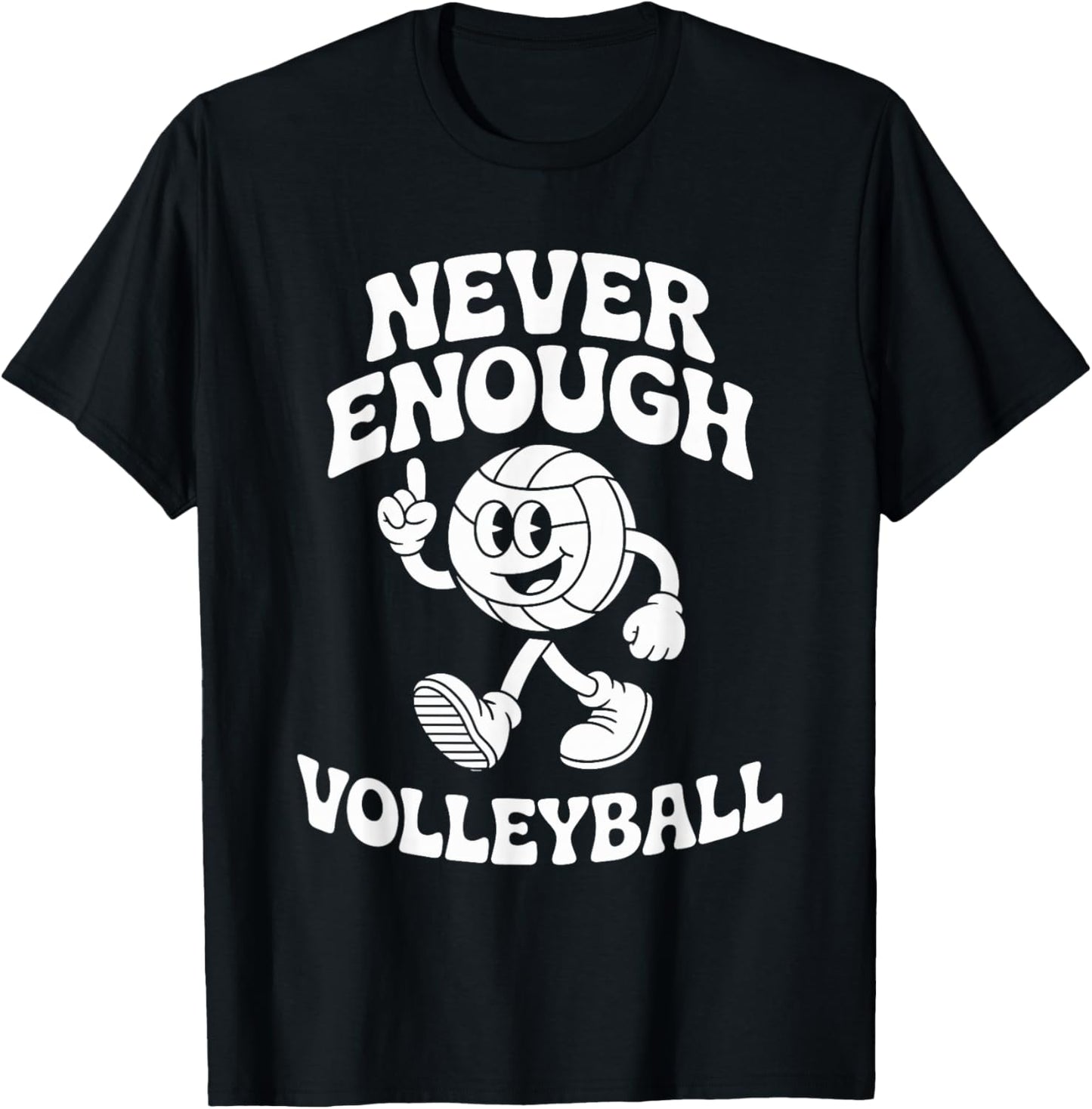 Funny Volleyball Retro T-Shirt - T-Shirt | Black