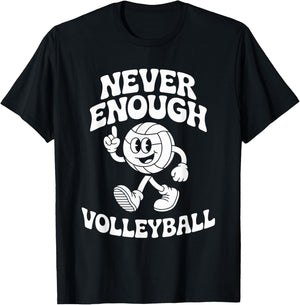Funny Volleyball Retro T-Shirt - T-Shirt | Black
