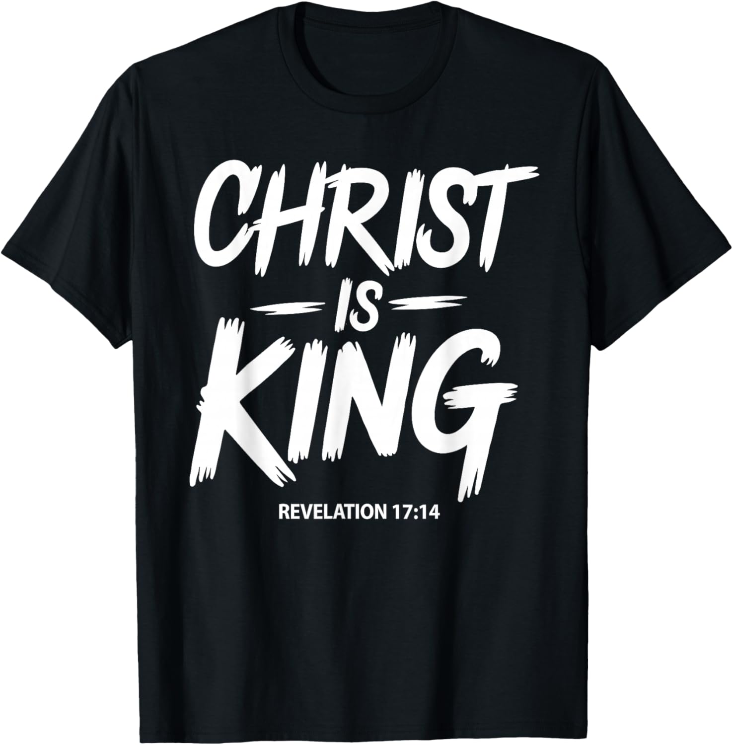 Christ is King Jesus Catholic Christian Christianity T-Shirt - T-Shirt | Black