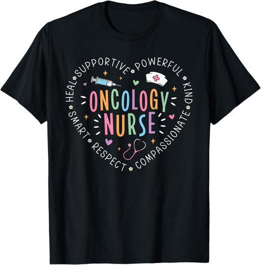 Oncology Nurse Shirt Oncology Medical Assistant Nurse T-Shirt - T-Shirt | Black