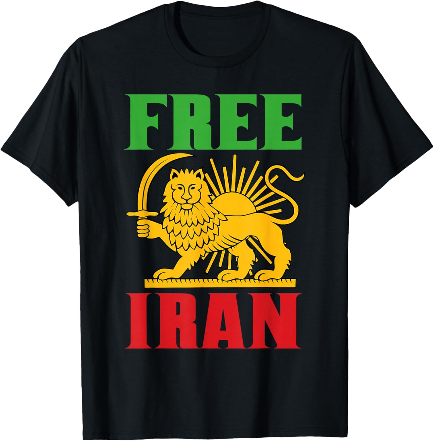 Freedom Lion Global Justice T-Shirt - T-Shirt | Black