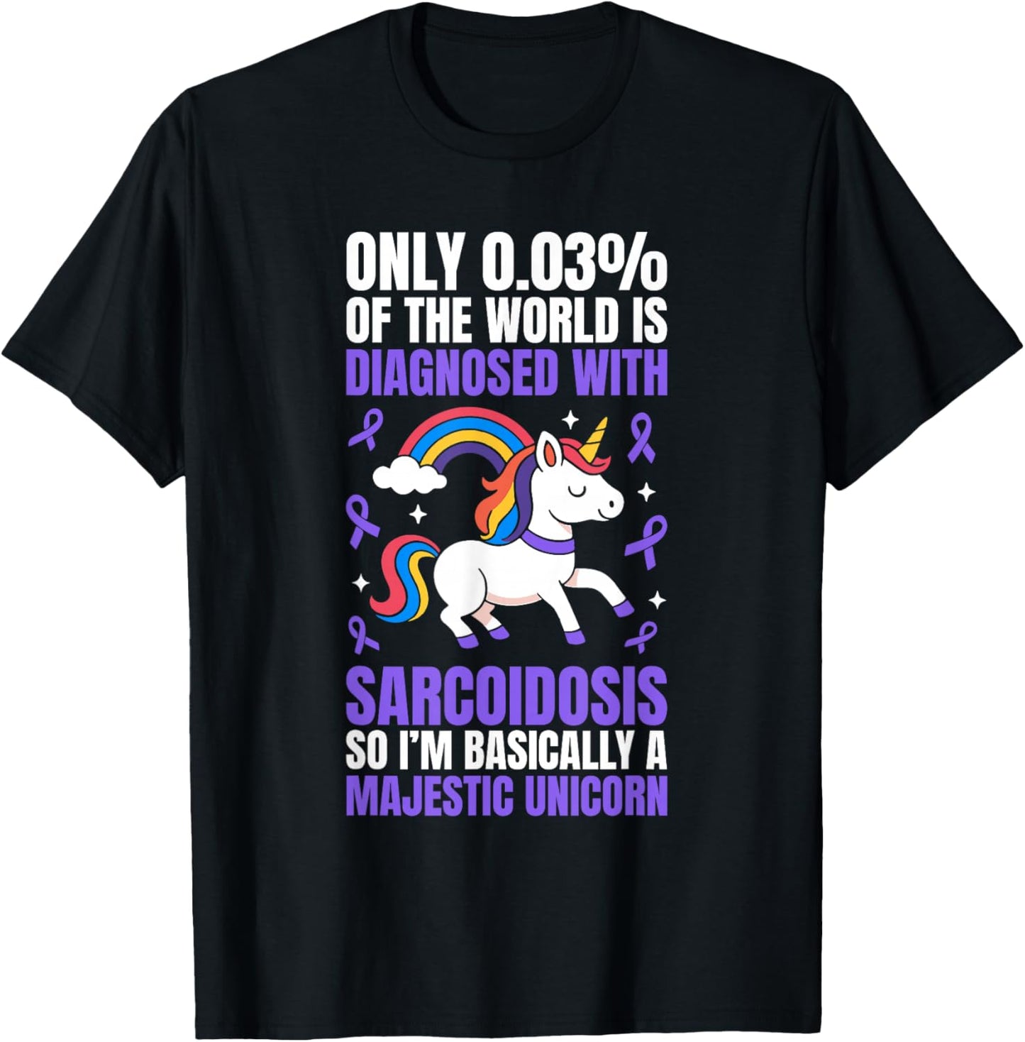 Sarcoidosis Awareness SARC Warrior T-Shirt - T-Shirt | Black