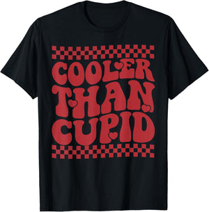 Cooler Than Cupid Cute Valentine's Day Kids Boys Girls T-Shirt - T-Shirt | Black