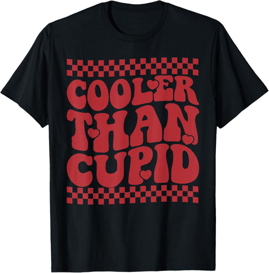 Cooler Than Cupid Cute Valentine's Day Kids Boys Girls T-Shirt - T-Shirt | Black