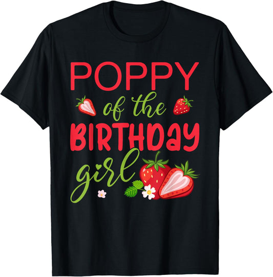 Poppy of The Birthday Girl Strawberry T-Shirt - T-Shirt | Black